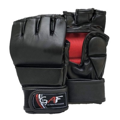 Red & Black Mma Gloves